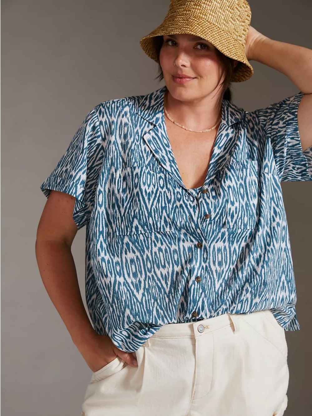 Anthropologie cotton surf shirt